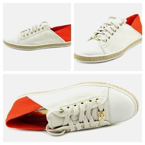 Michael Kors
Lace Up Sneakers - Kristy Slide Cream Red size 8.5 M - Picture 3 of 11